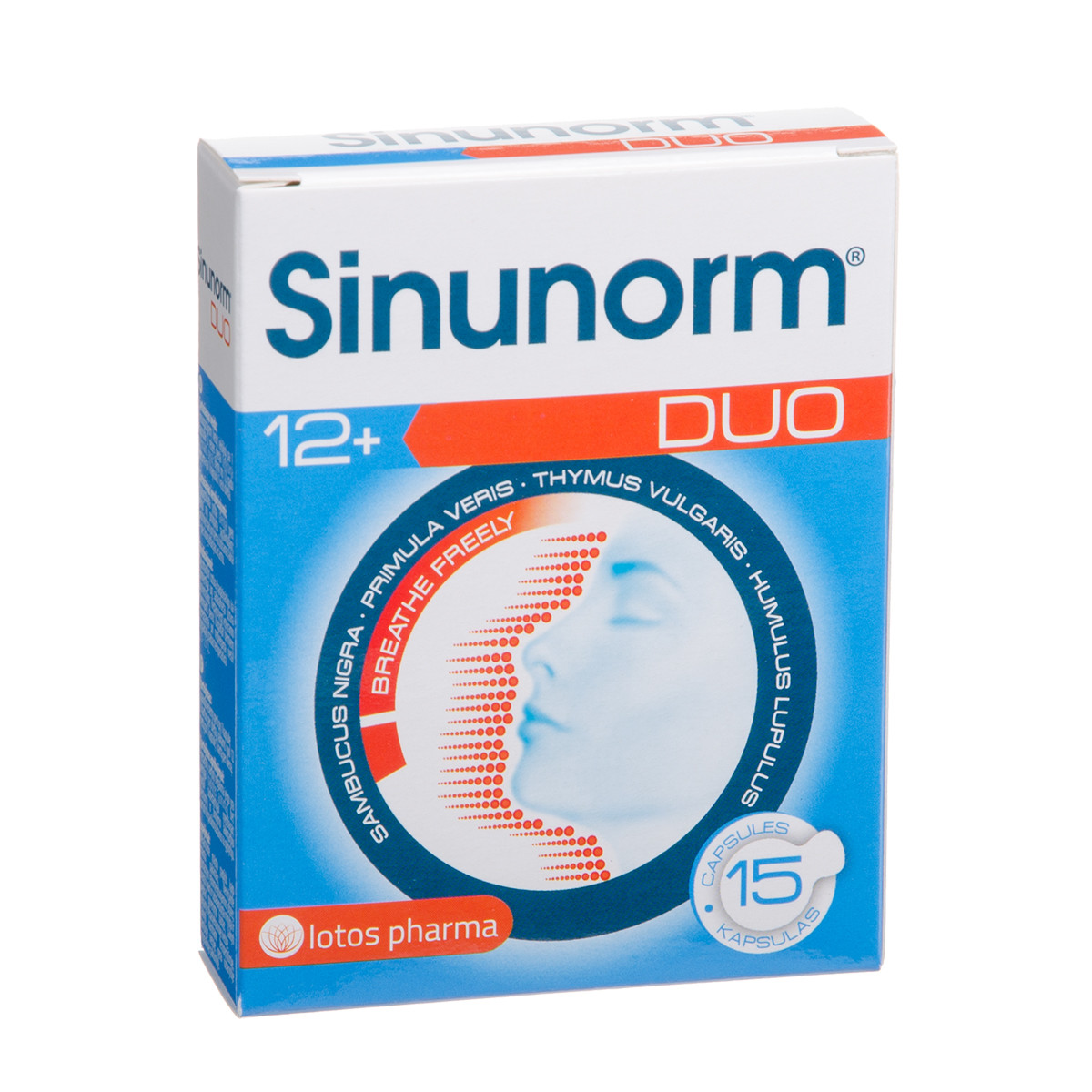 SINUNORM DUO, 15 kapsulių