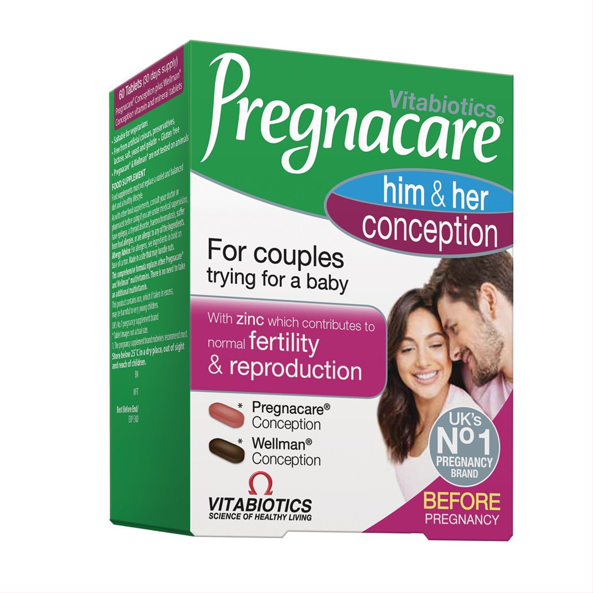 PREGNACARE HIM AND HER CONCEPTION, 60 tablečių