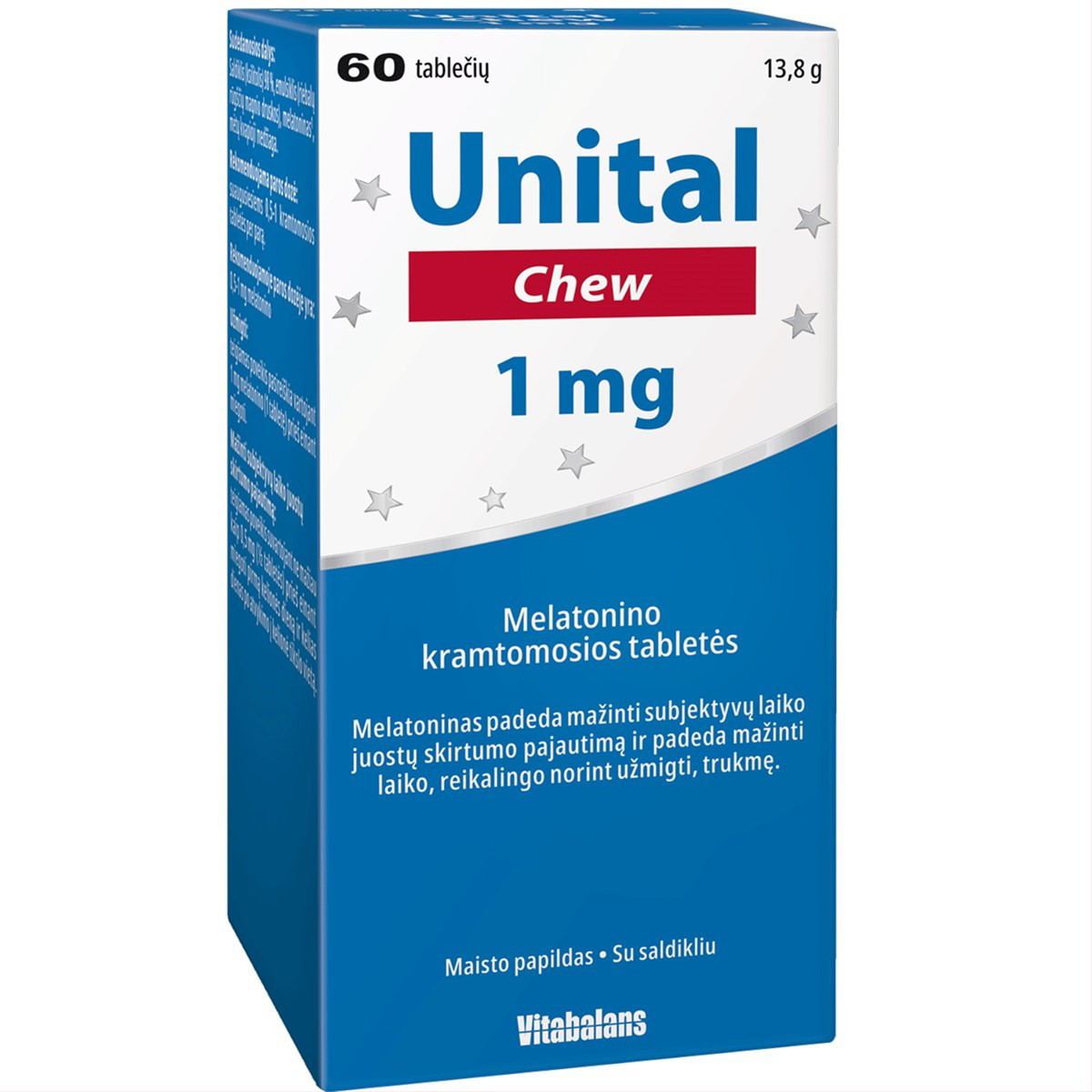 UNITAL CHEW, 60 tablečių