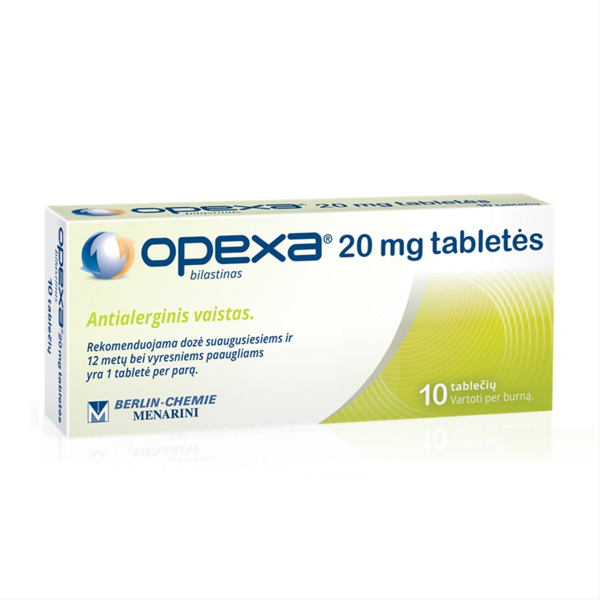 OPEXA, 20 mg, tabletės, N10