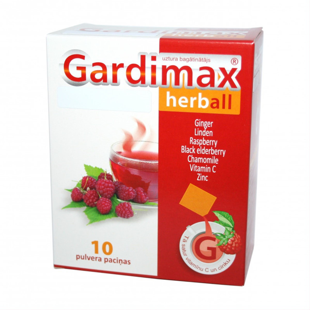 GARDIMAX TERMOGRIPP, milteliai geriamajam tirpalui, 10 maišelių
