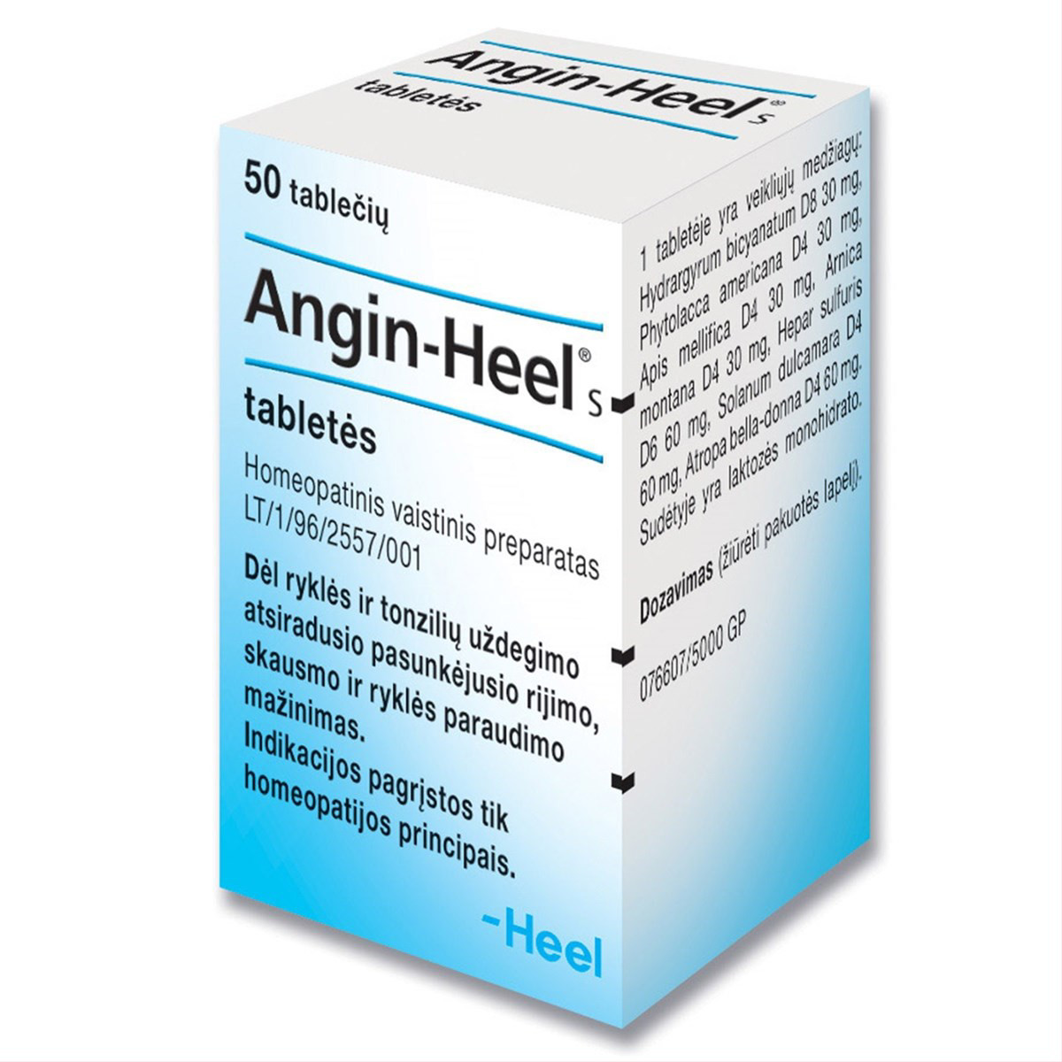 ANGIN-HEEL S, tabletės, N50