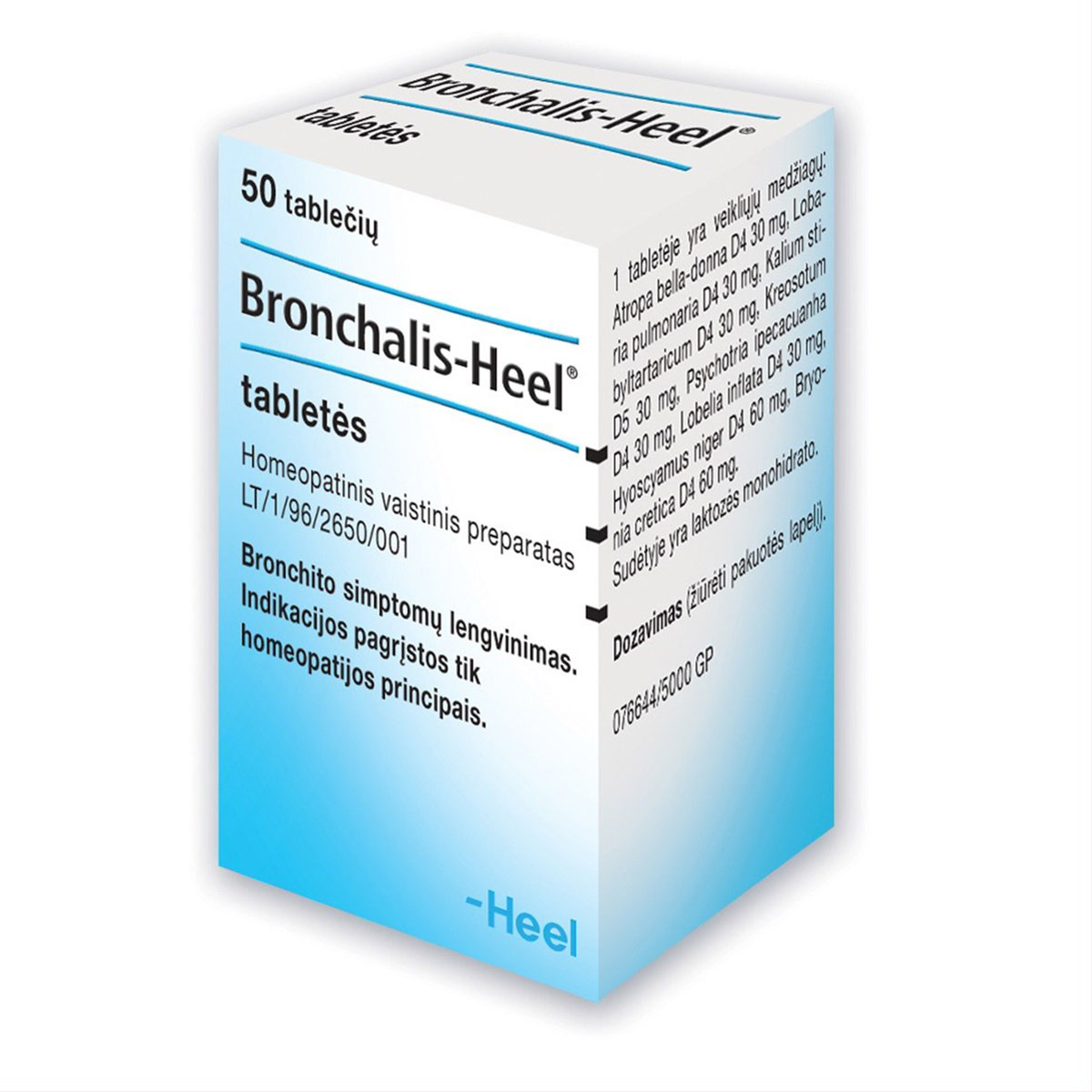 BRONCHALIS-HEEL, tabletės, N50
