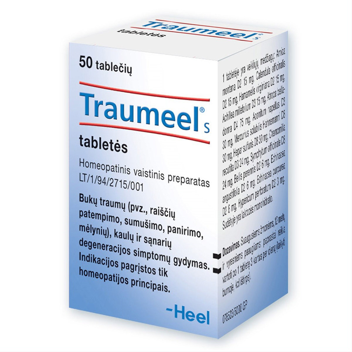 TRAUMEEL S, tabletės, N50