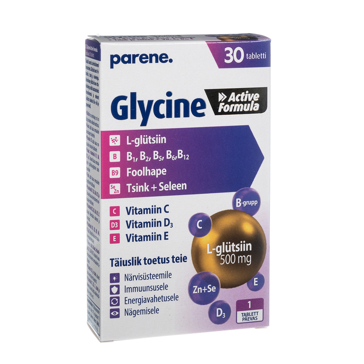 GLYCINE ACTIVE FORMULA, 30 tablečių