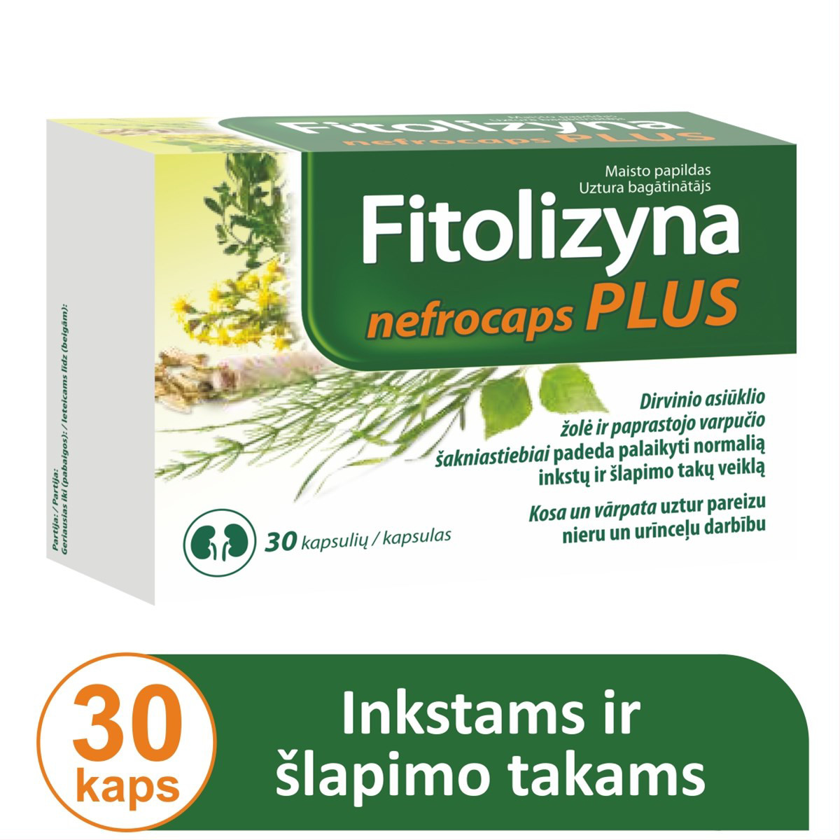 FITOLIZYNA NEFROCAPS PLUS, 30 kapsulių
