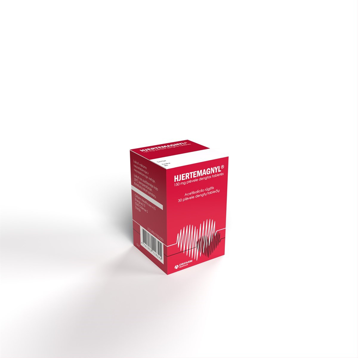 HJERTEMAGNYL, 150 mg, plėvele dengtos tabletės, N30