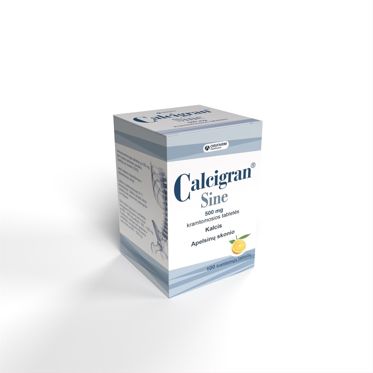 CALCIGRAN SINE, 500 mg, kramtomos tabletės, N100