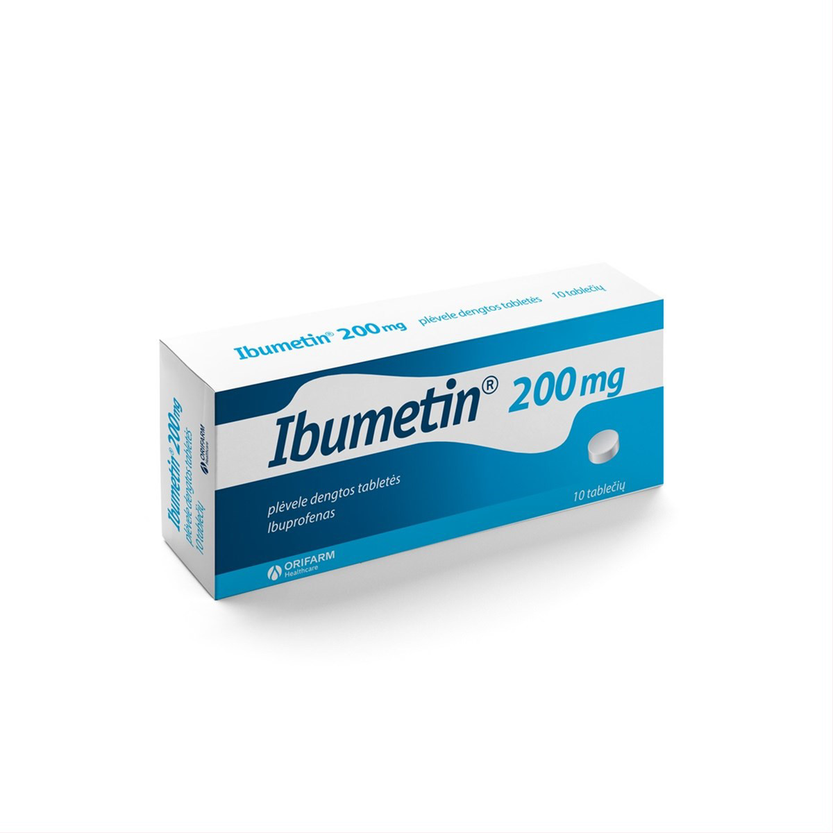 IBUMETIN, 200 mg, plėvele dengtos tabletės, N10