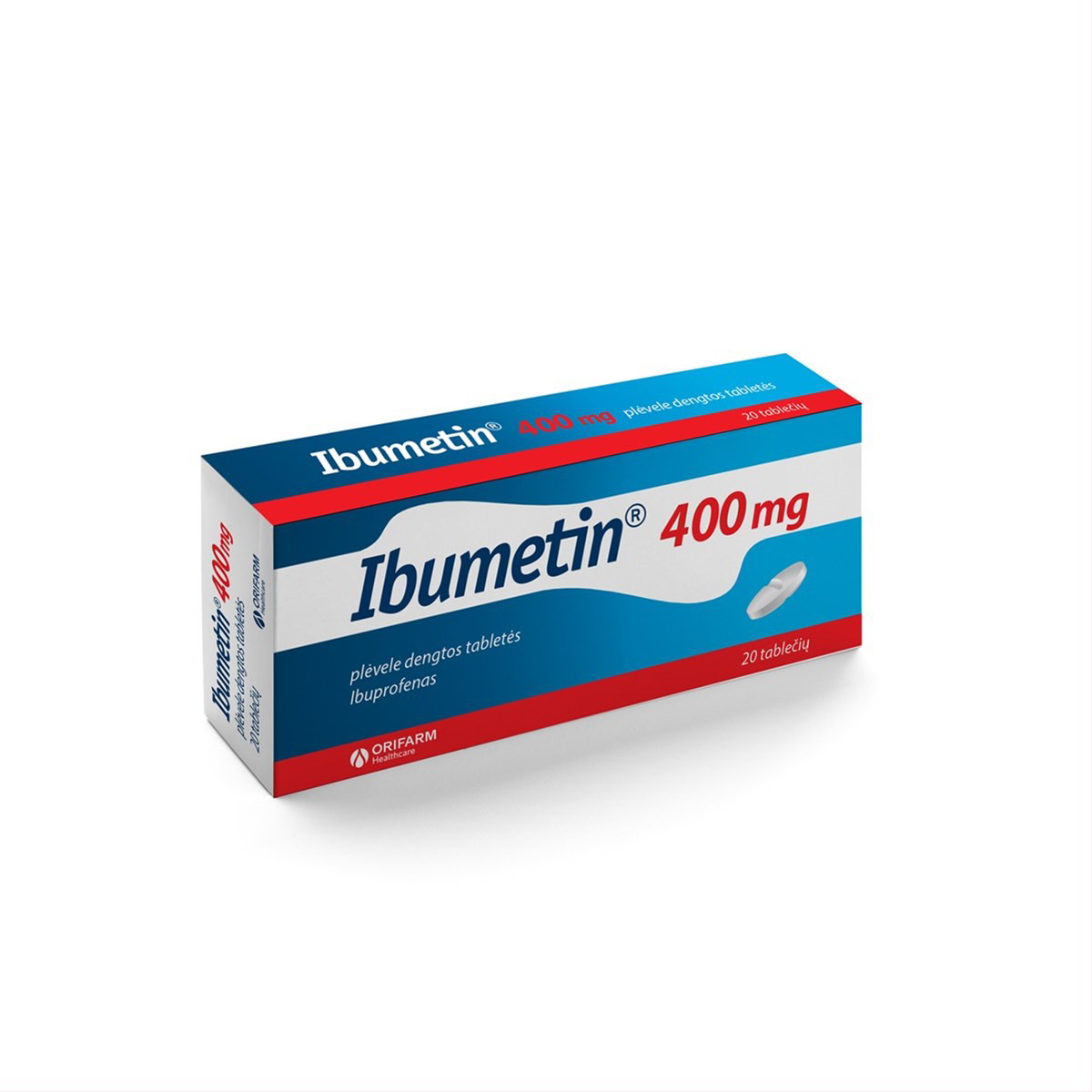 IBUMETIN, 400 mg, plėvele dengtos tabletės, N20
