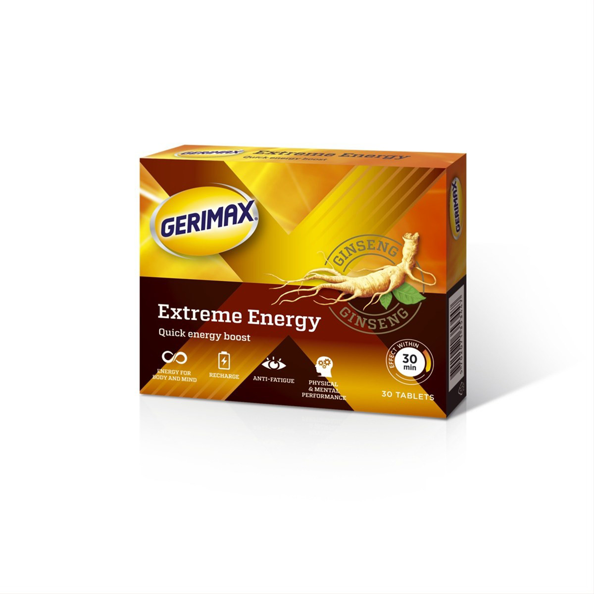 GERIMAX EXTREME ENERGY, 30 tablečių