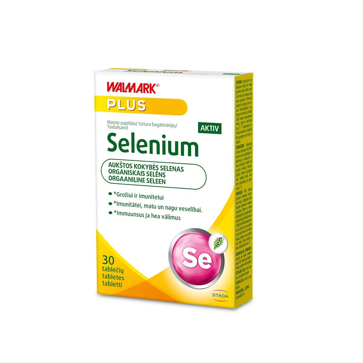 WALMARK SELEN, 100 μg, 30 tablečių