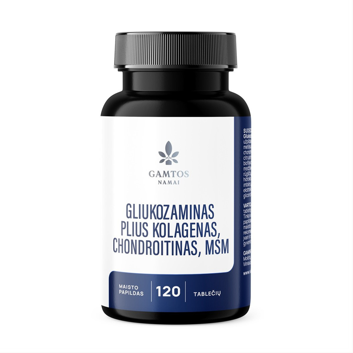 GAMTOS NAMAI GLIUKOZAMINAS PLIUS KOLAGENAS, CHONDROITINAS, MSM, 120 tablečių