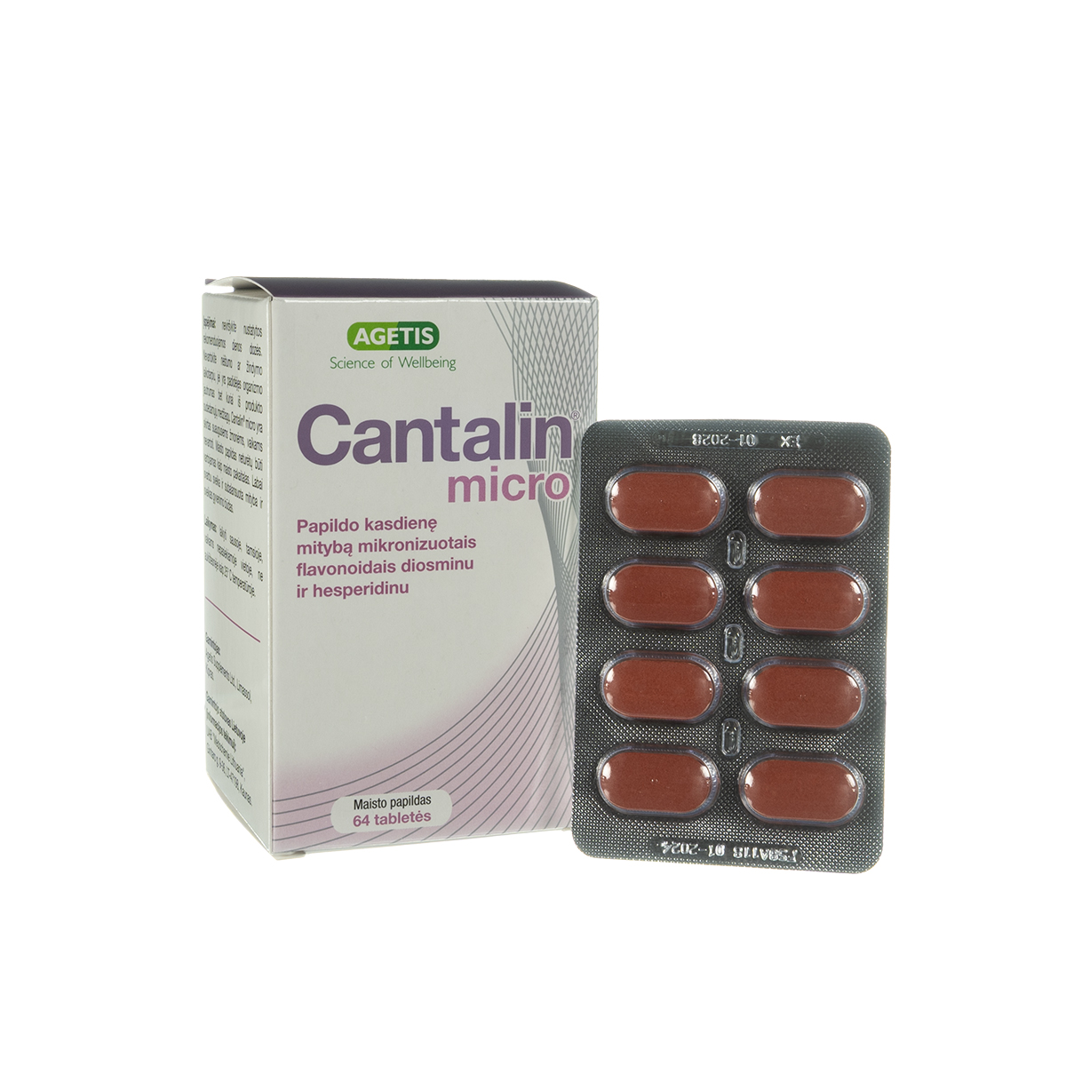 CANTALIN MICRO, 64 tabletės