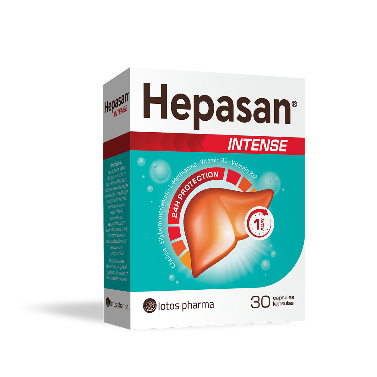 HEPASAN INTENSE, 30 kapsulių