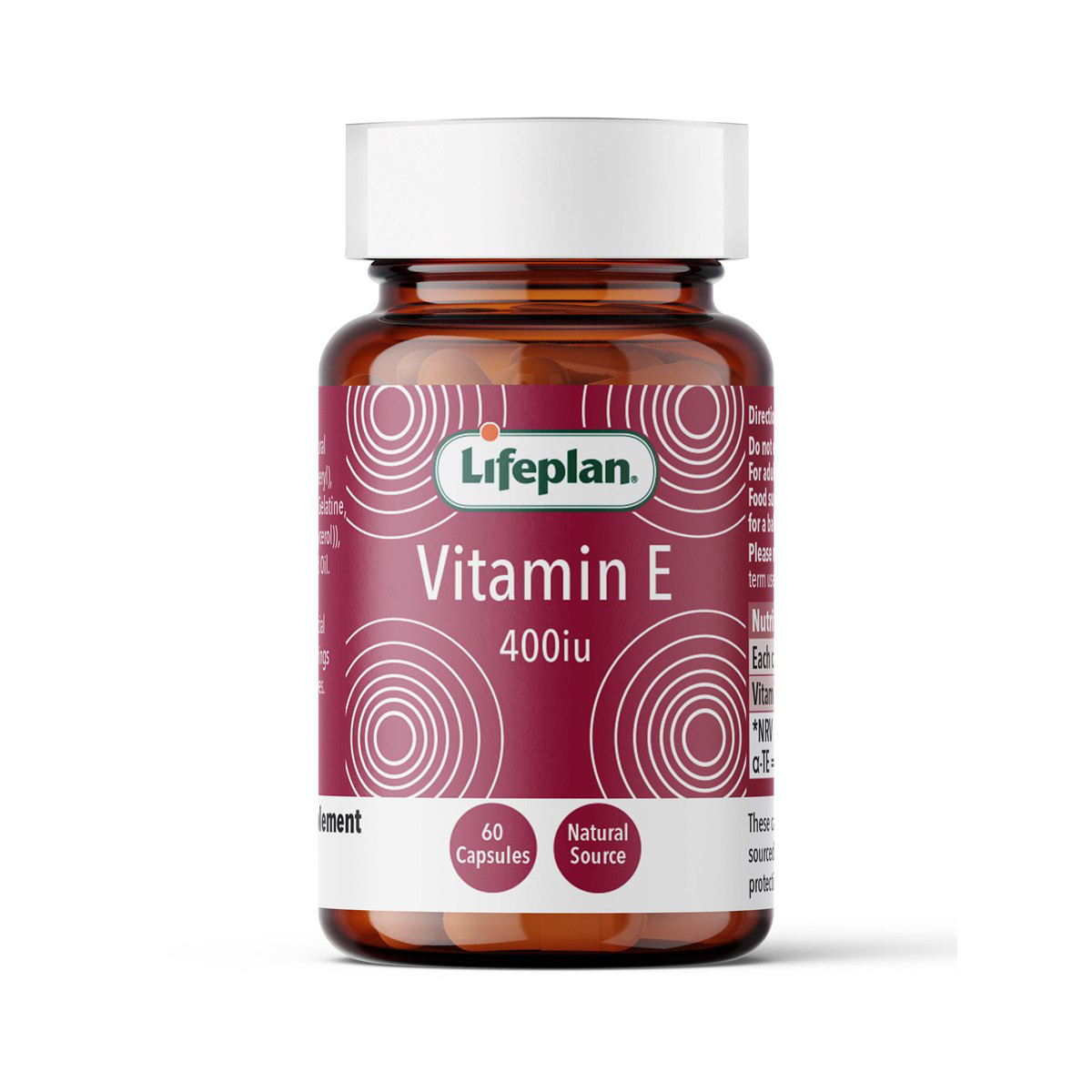 LIFEPLAN VITAMINAS E 400IU , 60 kapsulių