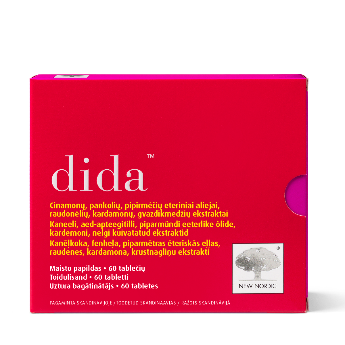 NEW NORDIC DIDA, 60 tablečių