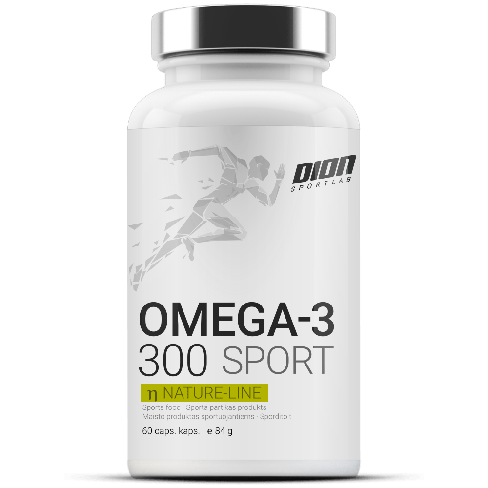 DION SPORTLAB, OMEGA-3 300, 60 kapsulės