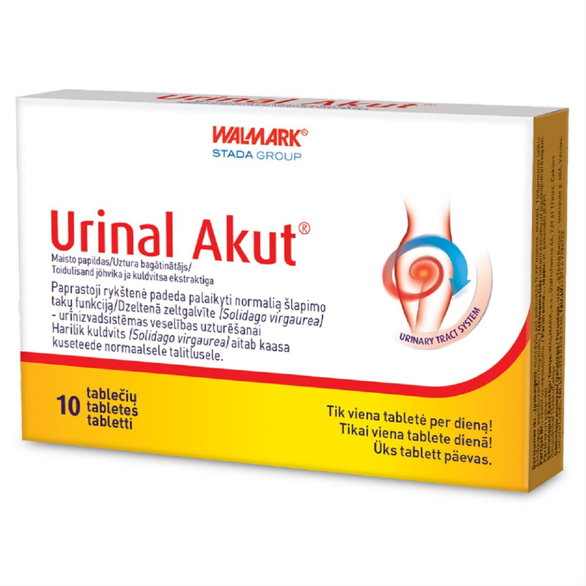 URINAL AKUT, 10 tablečių