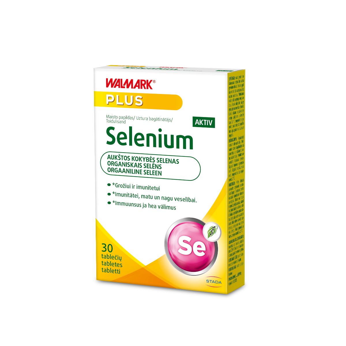 WALMARK SELENAS AKTIV, 100 mcg, 30 tablečių