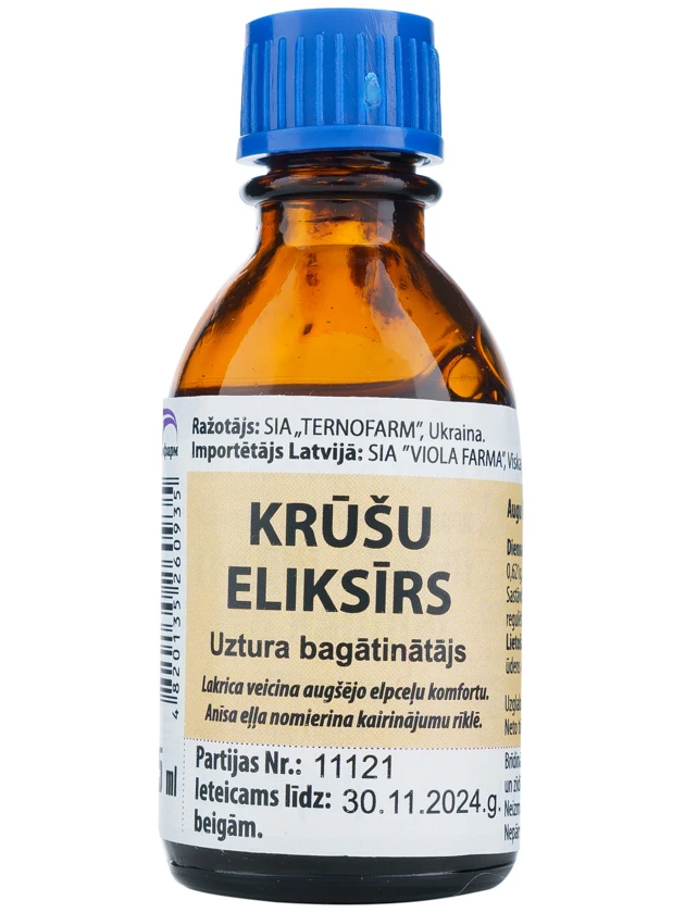 Krūšu eliksīrs elpošanas ceļiem 25ml