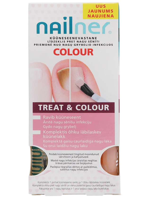 Nailner Treat&Colour pretsēnīšu nagu laka 2 5ml