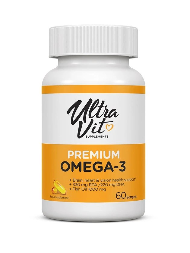 UltraVit Premium Omega-3 kapsulas N60