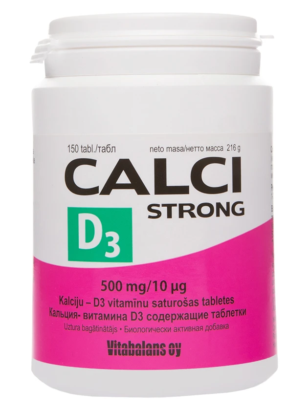 Calci Strong + D3 tabletes N150