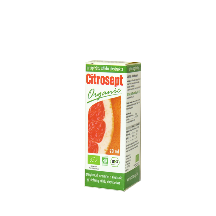CITROSEPT ORGANIC greipfrūtu sēklu ekstrakts 20 ml