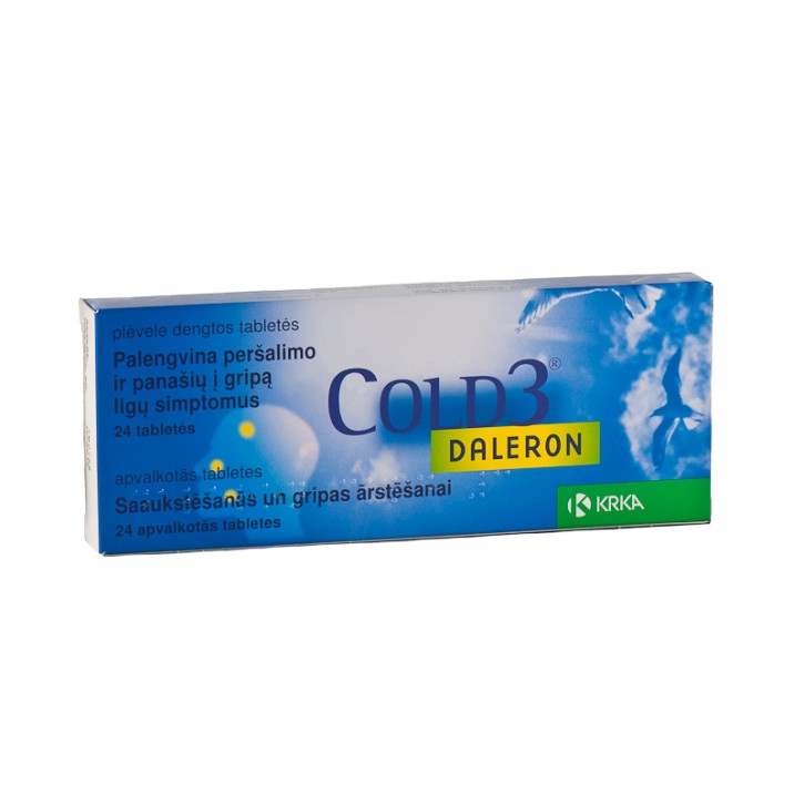 DALERON COLD 3 tabletes N24