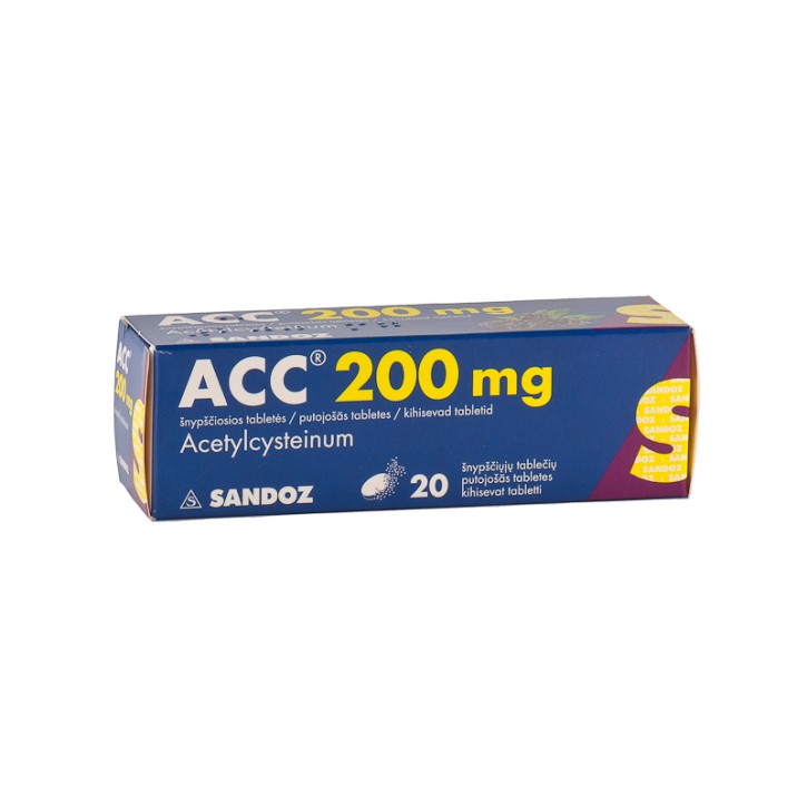 ACC 200mg putojošās tabletes N20