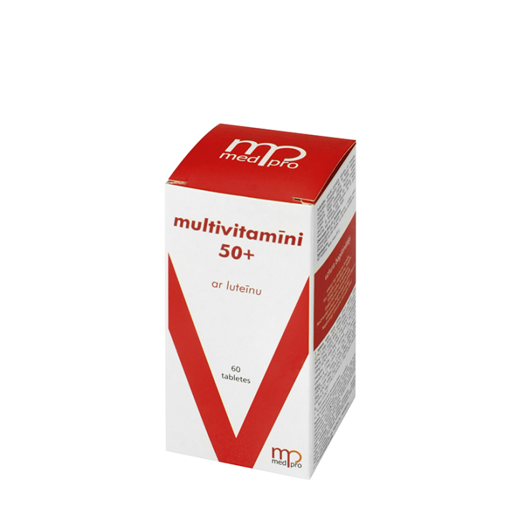 MEDPRO multivitamīni 50+  ar luteīnu tabletes N60