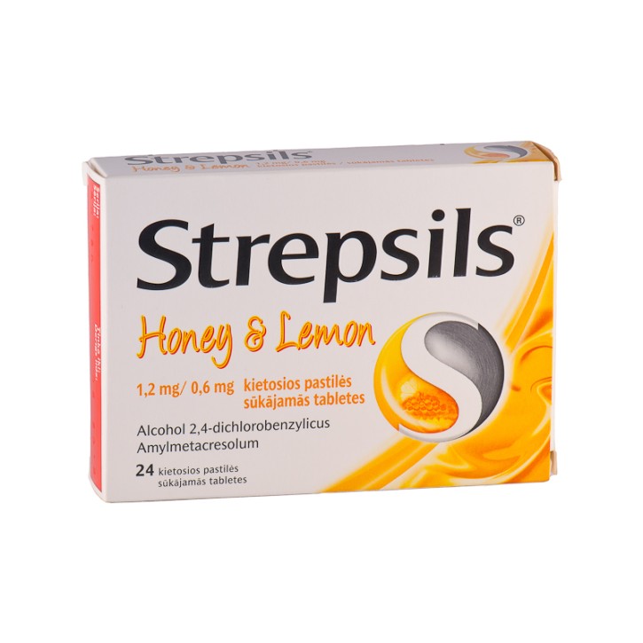 STREPSILS HONEY&LEMON tabletes N24
