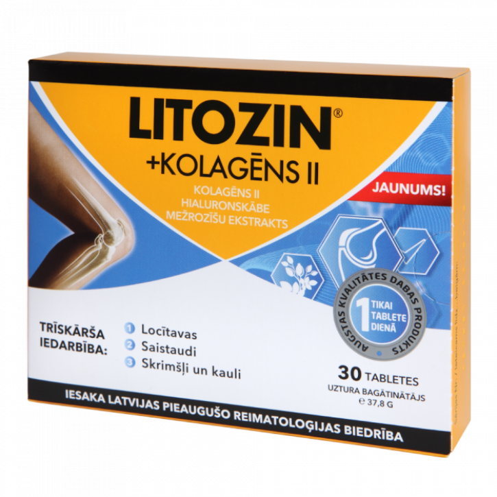 LITOZIN + KOLAGĒNS II tabletes N30