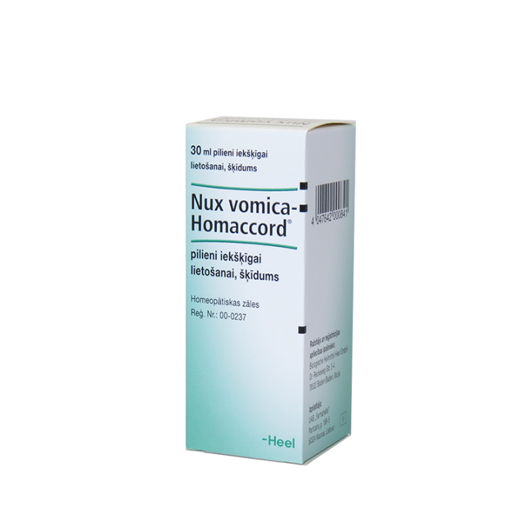 NUX VOMICA-HOMACCORD pilieni iekšķīgai lietošanai, šķīdums 30ml