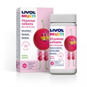 Maisto papildas vaikams LIVOL MULTI Total  kramtomosios vyšnių skonio tabletės vaikams, N60 | Mano Vaistinė