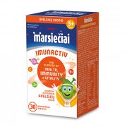 Vitaminų ir mineralų kompleksas vaikų imunitetui Vaikams MARSIEČIAI IMUNACTIV apelsinų skonio, 30 kramtomų tablečių | Mano Vaistinė