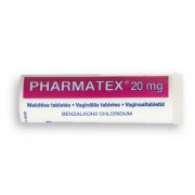 Kontraceptinės priemonės Pharmatex 20 mg makšties tabletės, N12 | Mano Vaistinė