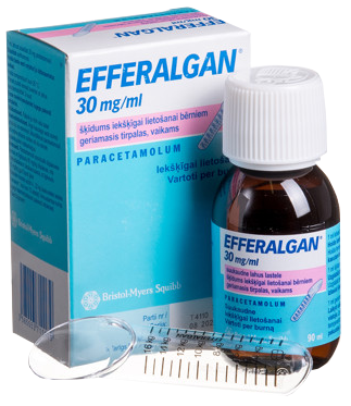 EFFERALGAN 30 mg/ml šķīdums, 90 ml