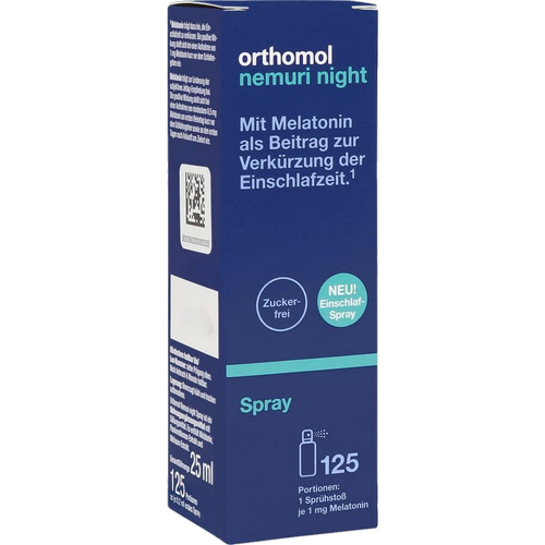Orthomol Nemuri Night Spray 125. devas sprejs, 25 ml