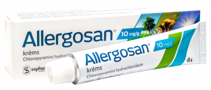 ALLERGOSAN 10 mg/g krēms, 18 g