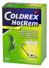 COLDREX HOTREM Lemon paciņas, 10 gab.