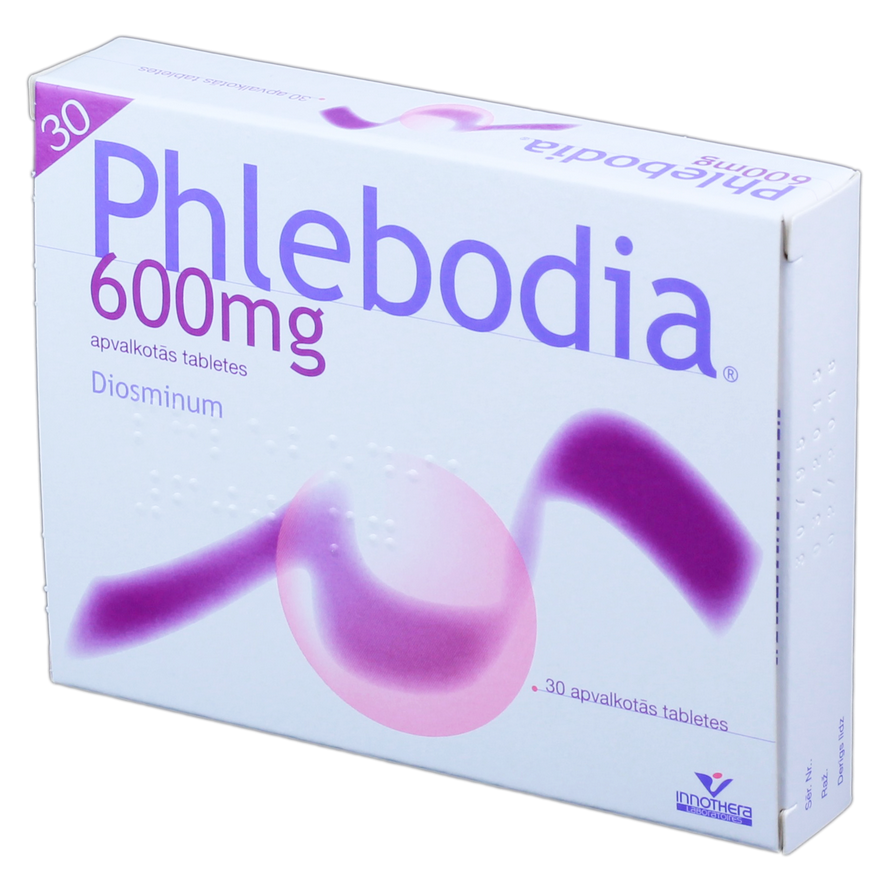 PHLEBODIA 600 mg tabletes, 30 gab.