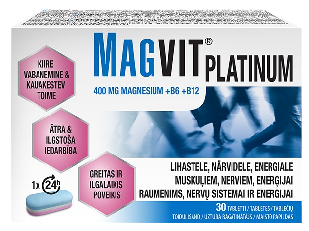 MAGVIT Platinum tabletes, 30 gab.