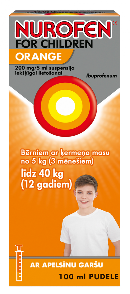 NUROFEN  For Children Orange suspensija, 100 ml