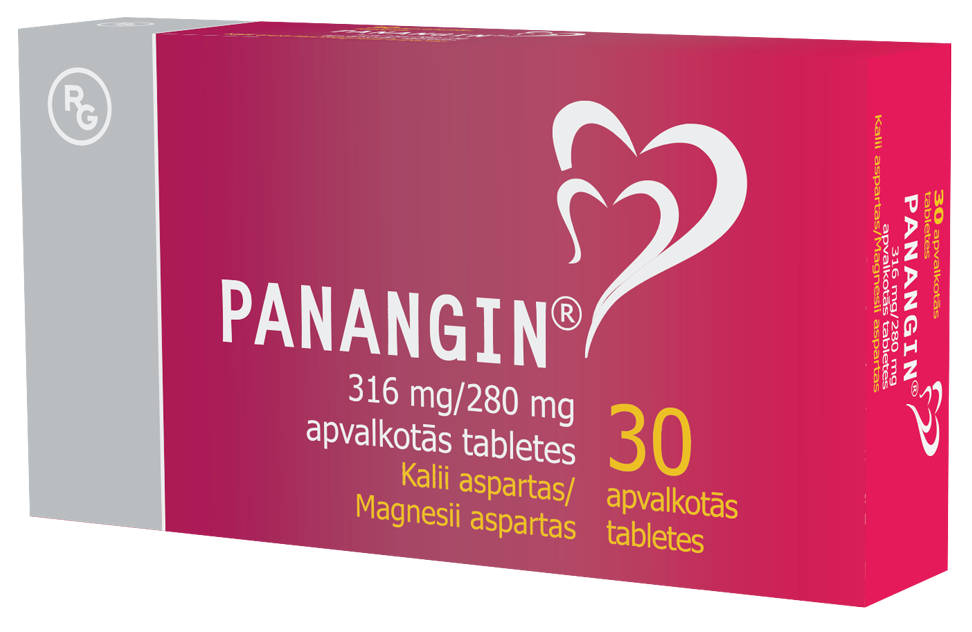 PANANGIN 316 mg/280 mg tabletes, 30 gab.
