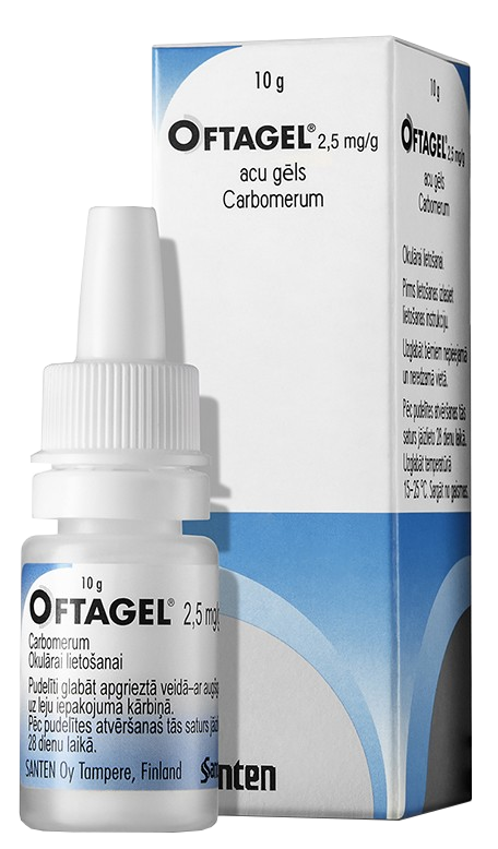 OFTAGEL 2,5 mg/g acu gels, 10 g