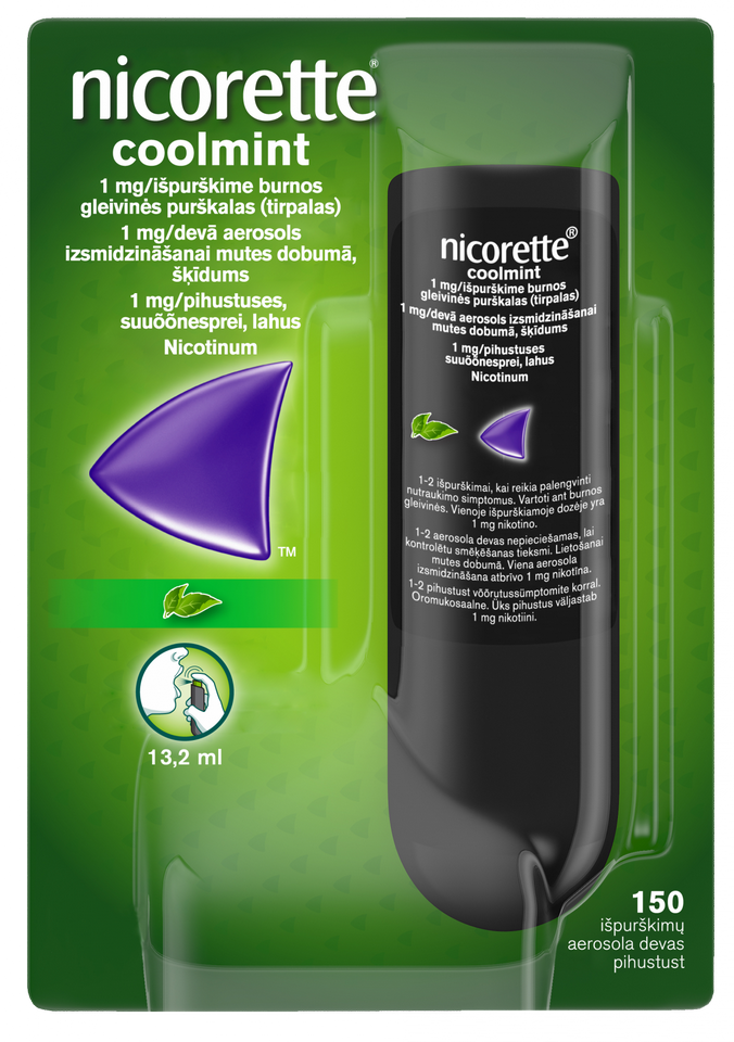 NICORETTE   Coolmint aerosols, 13.2 ml