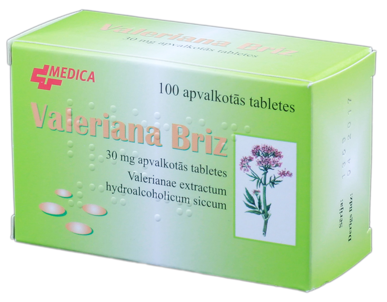 VALERIANA  Briz 3 mg tabletes, 100 gab.