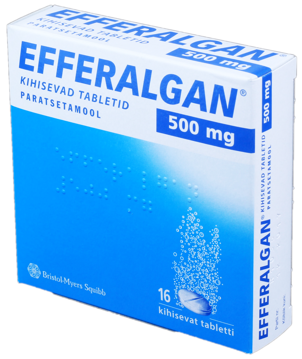 EFFERALGAN 500 mg putojošās tabletes, 16 gab.
